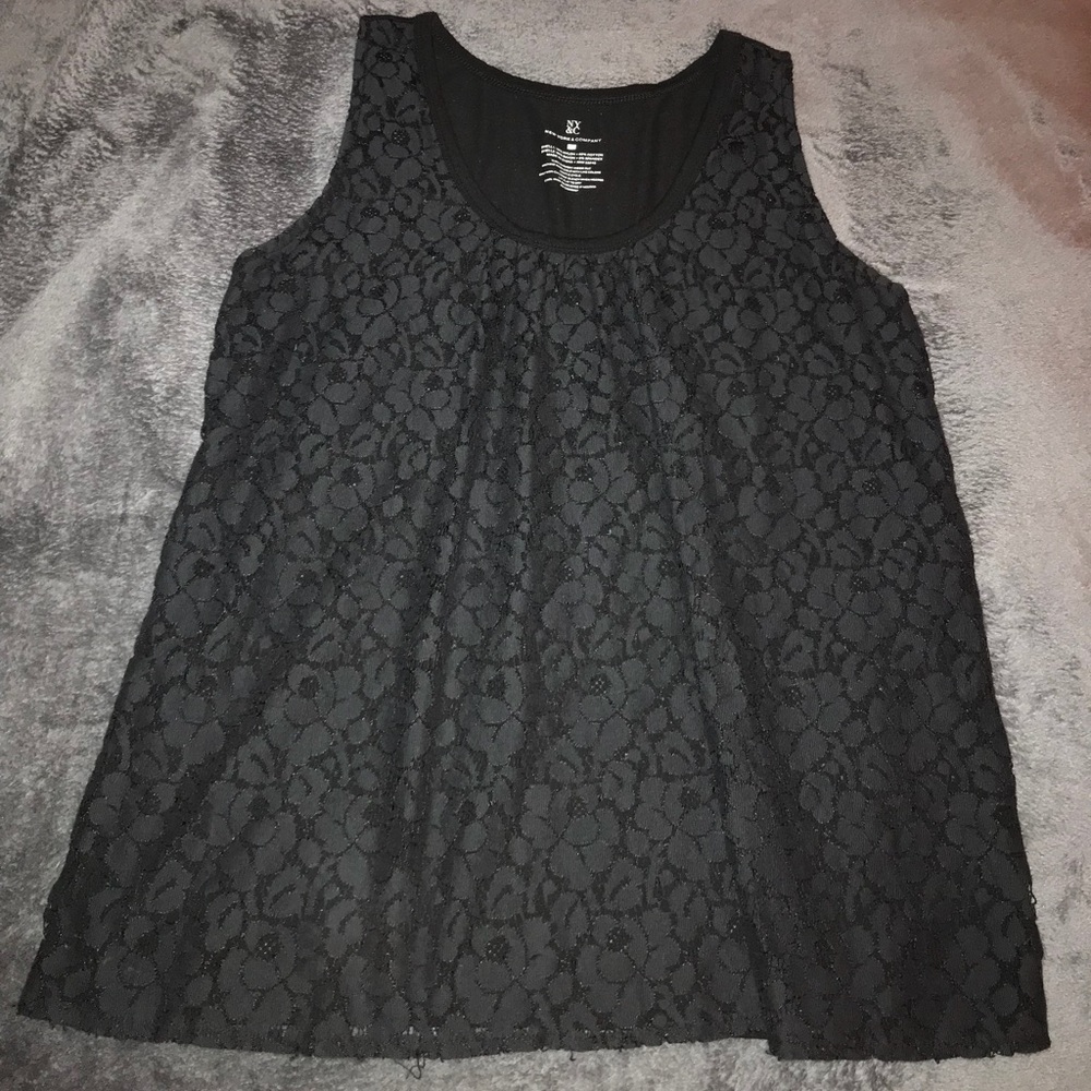 Black Lace tank top